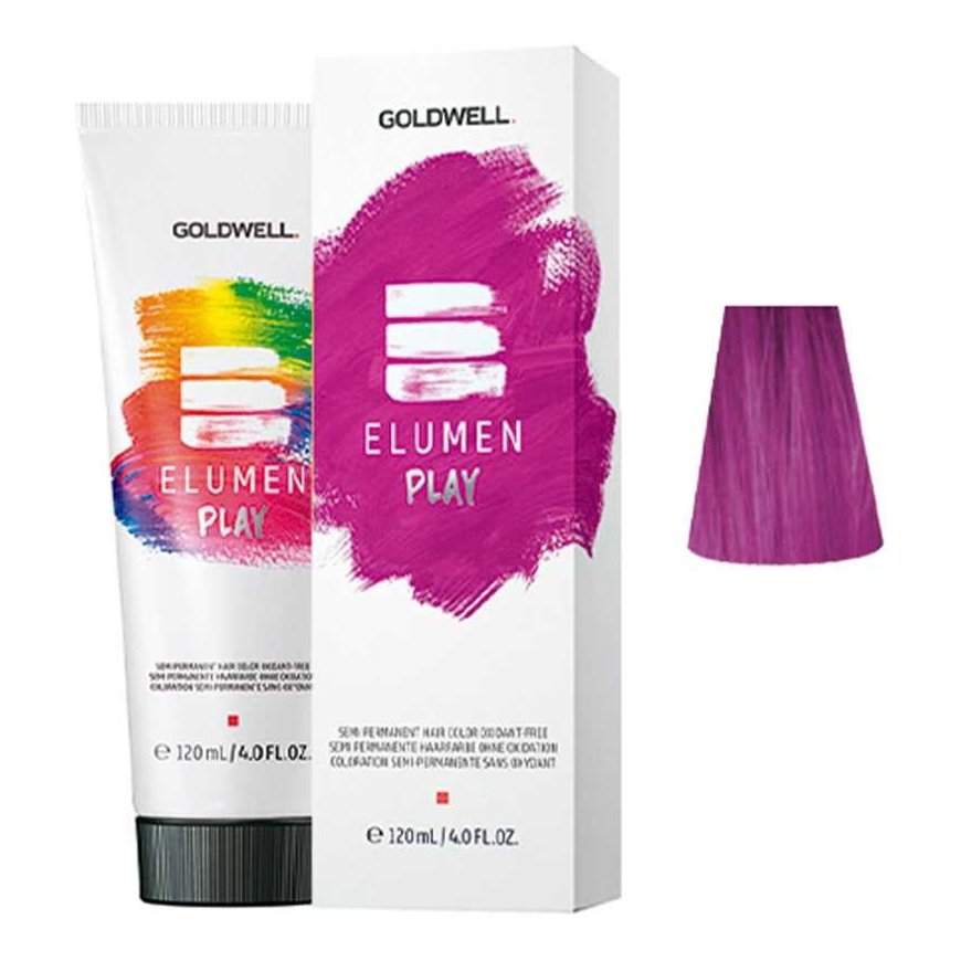 Goldwell ELUMEN PLAY puolipysyvä hiusväri hapettimeton vaaleanpunainen 120 ml