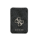 Чехол Guess 4G Metal Logo MagSafe с отсеком для карт черный Чехол Guess 4G Metal Logo MagSafe с отсеком для карт черный