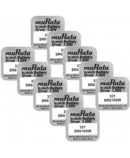 Battery - Murata 321 SR616SW 1.55V Silver Oxide 10 pcs.