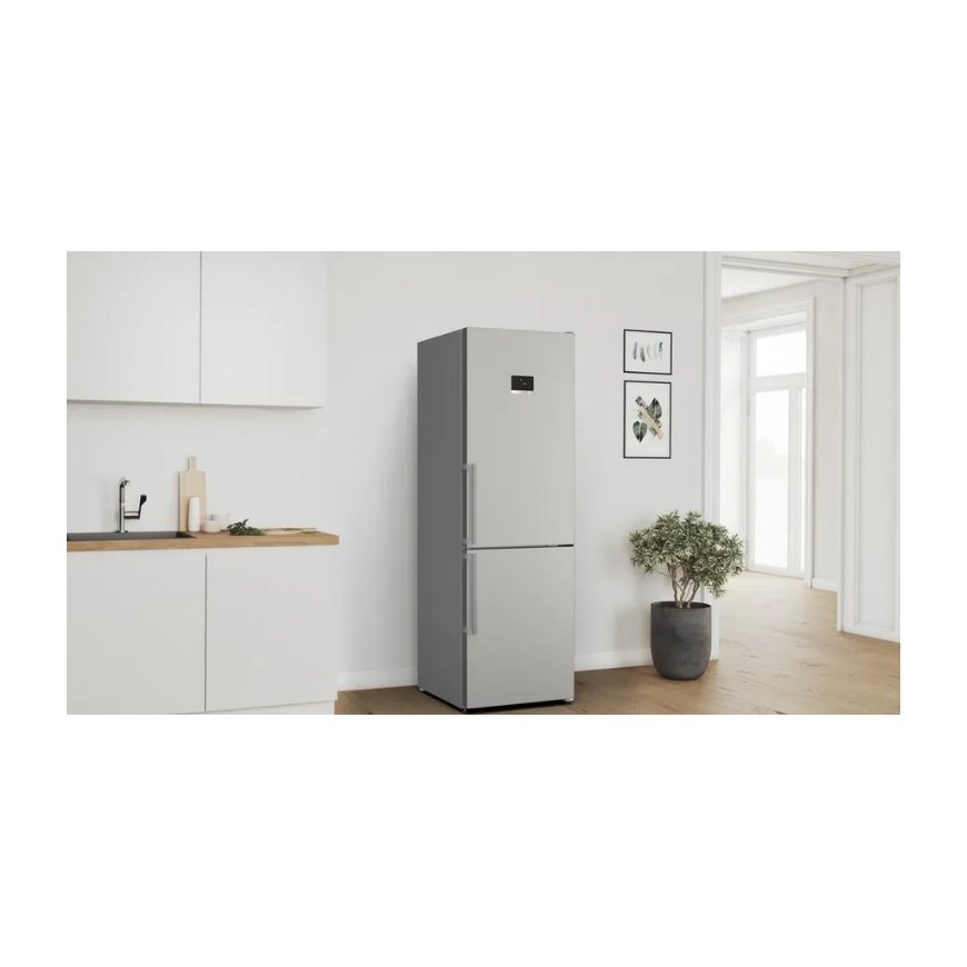 Bosch Serie 4 KGN367ICT fridge-freezer Freestanding 321 L C Stainless steel – 3