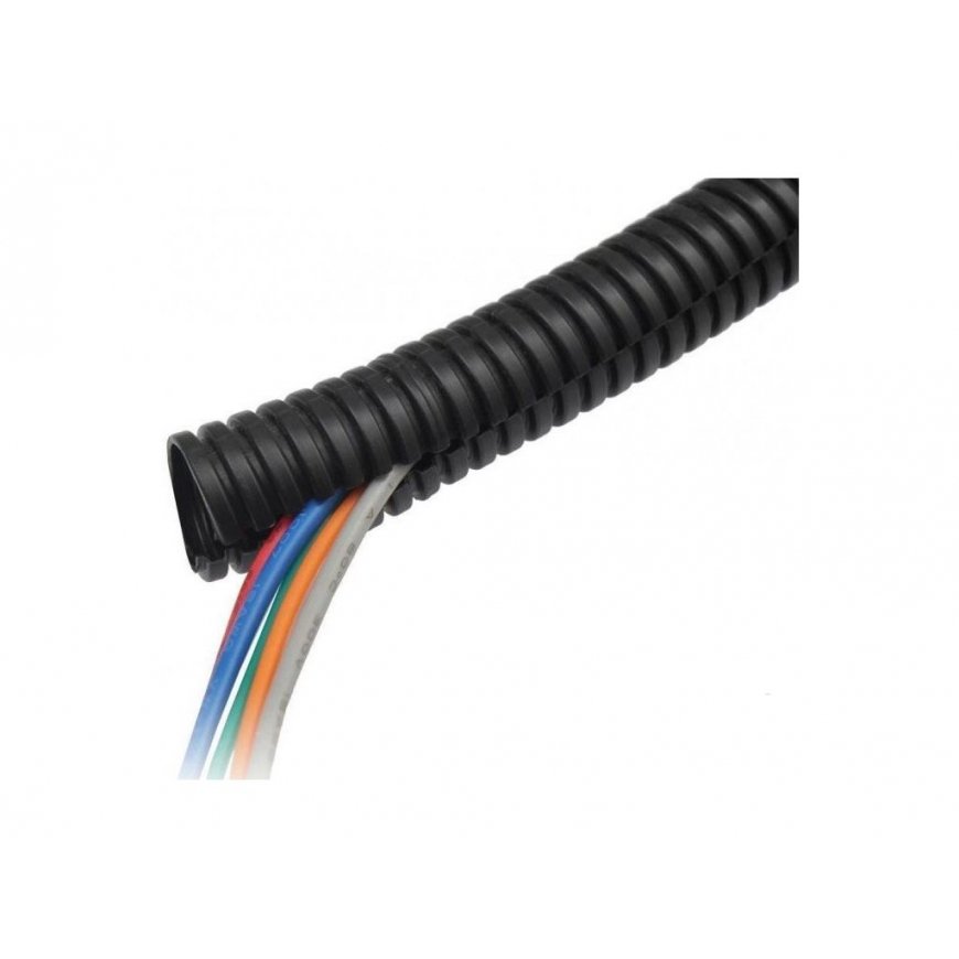 OEM Cable protection (goose neck shape) 13 mm with longitudinally slotted tip, 100 m package