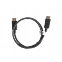 Lanberg CA-DPDP-10CC-0010-BK „DisplayPort“ kabelis 1 m Juoda Lanberg CA-DPDP-10CC-0010-BK „DisplayPort“ kabelis 1 m Juoda