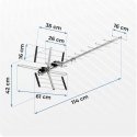 Kryptinė lauko antena televizoriui ultra HD 4K Berdsen BD-951