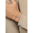 Brilio Silver Silver bracelet Four-leaf clover with green zircons BRC69WG Brilio Silver Silver bracelet Four-leaf clover with green zircons BRC69WG
