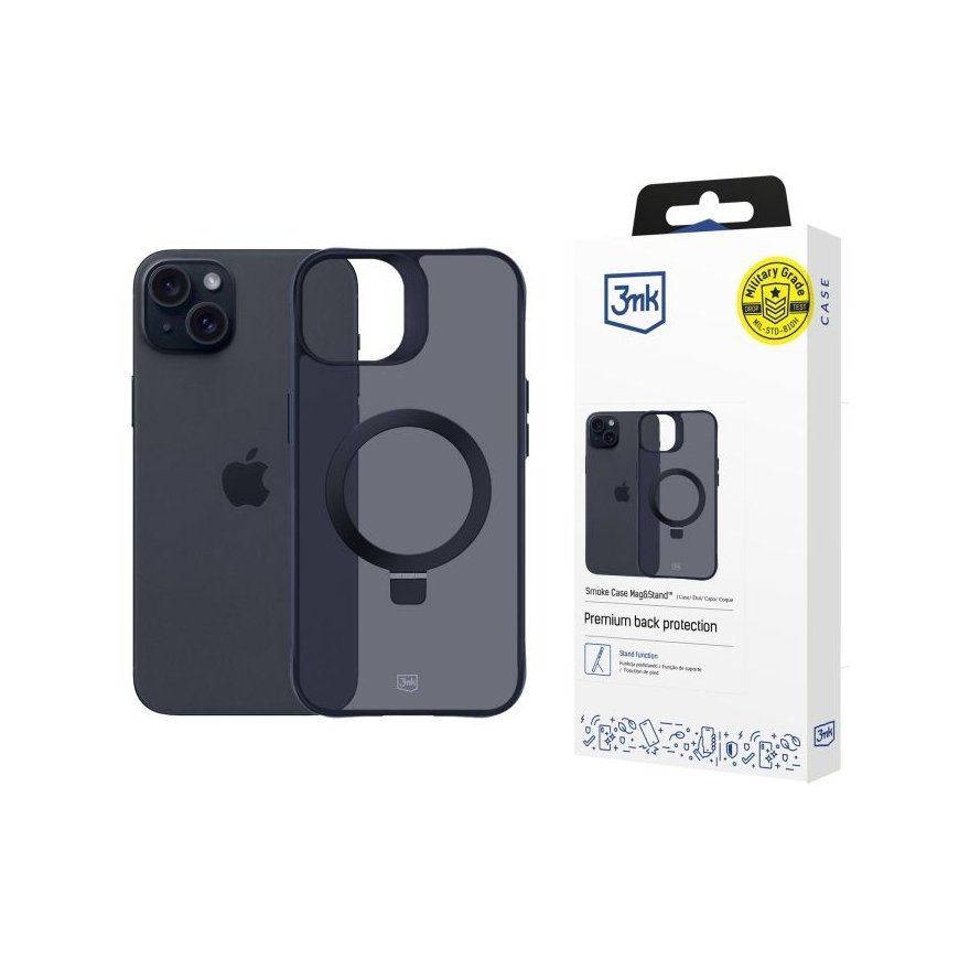3MK 5903108597173 mobile phone case 15.5 cm (6.1") Cover Black, Translucent