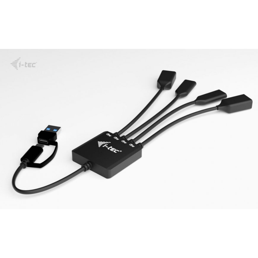 i-tec USB-C/USB-A Cable HUB 4 port (2x USB-C, 2x USB-A) USB 3.2 Gen 1 (3.1 Gen 1) Type-A + Type-C 50 – 5
