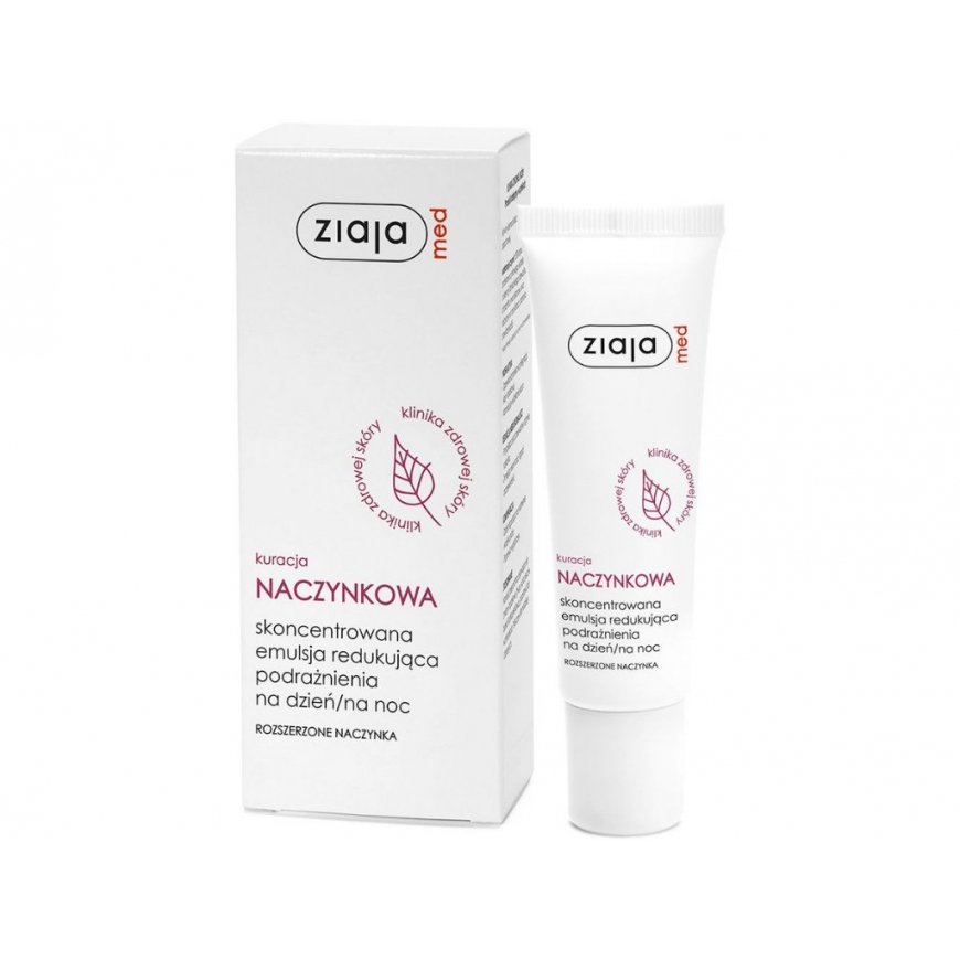 Ziaja Med kapilāru ārstēšana koncentrēta emulsija dienas krēmam sievietēm, 30 ml – 2