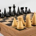 Cork chess board 40cm with modern style pieces by Manopoulos (black) Cork chess board 40cm with modern style pieces by Manopoulos (black)