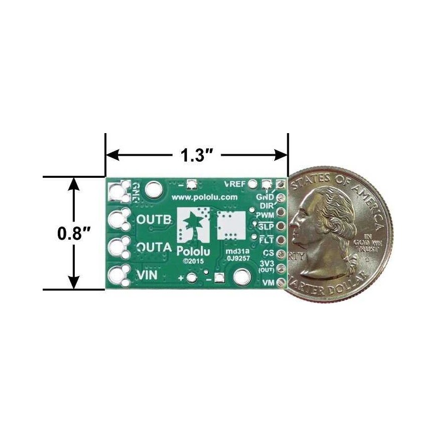 G2 High Power 18v17, single channel motor controller 30V/13A, Pololu 2991 – 3