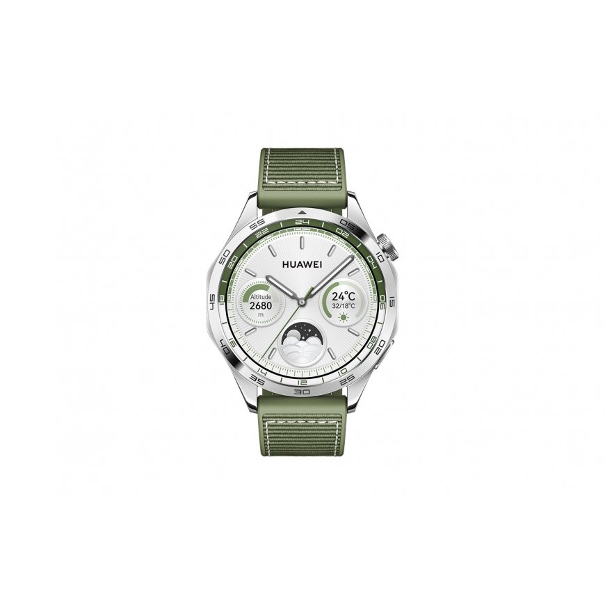 Huawei WATCH GT 4 3,63 cm (1.43") AMOLED 46 mm Digitāls 466 x 466 pikseļi Nerūsējošs tērauds Wi-Fi G