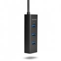 Axagon HUE-S2C sąsajos šakotuvas USB 3.2 Gen 1 (3.1 Gen 1) Type-A 5000 Mbit/ai Juoda Axagon HUE-S2C sąsajos šakotuvas USB 3.2 Gen 1 (3.1 Gen 1) Type-A 5000 Mbit/ai Juoda