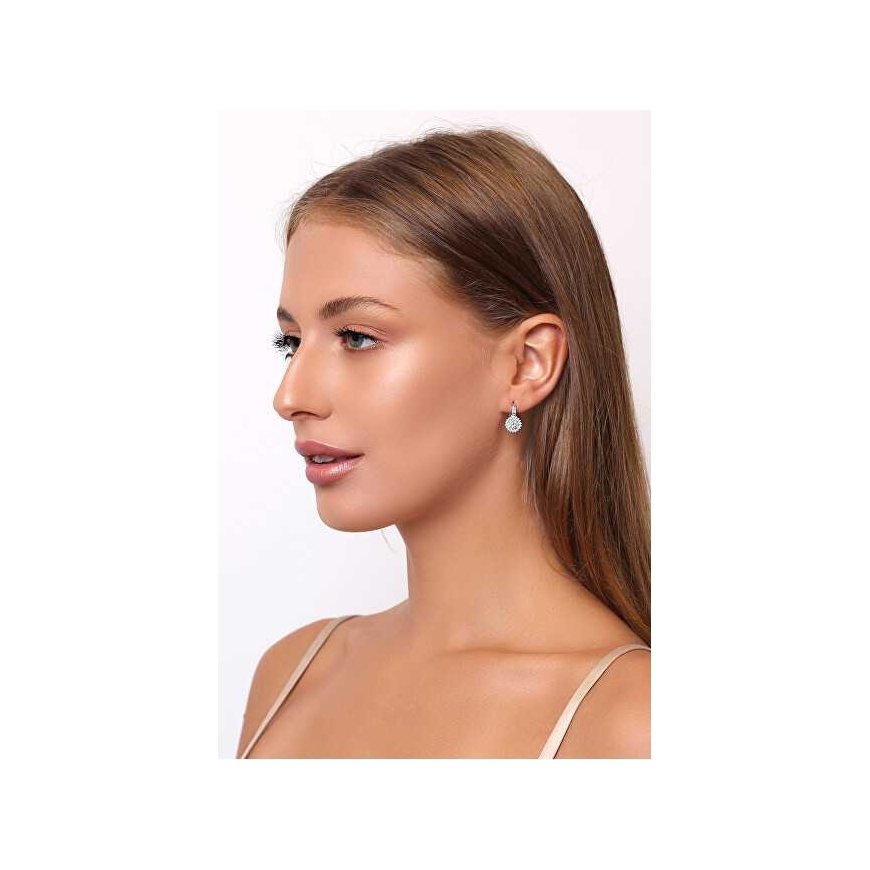 Brilio Silver Charming gold-plated earrings with zirconia EA54Y – 2