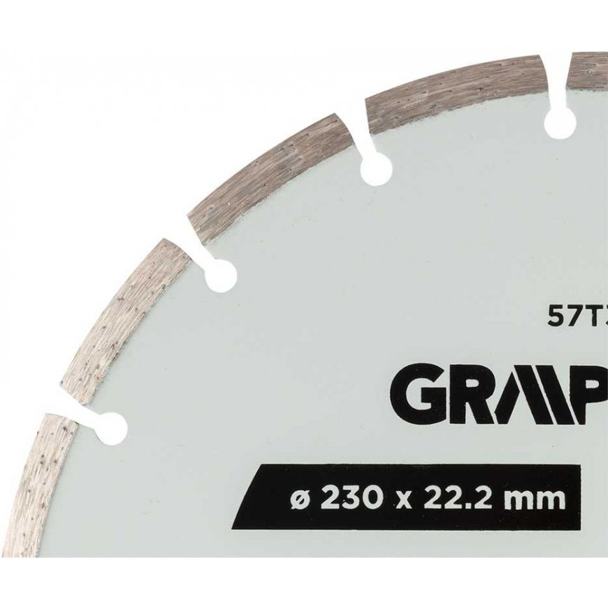 Graphite Segmentoitu timanttiviilapeli, 230 x 22,2 mm, kuiva käsittely – 4
