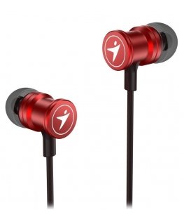 Genius HS-M316, ausinės su mikrofonu, laidinės, raudonos, 2.0, Įstatomos į ausis (į ausis įkišamos tipo) ausinės, 3.5 mm jack