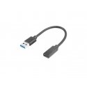 Lanberg AD-UC-UA-03 USB cable USB 3.2 Gen 1 (3.1 Gen 1) 0.15 m USB type A USB Type-C Black Lanberg AD-UC-UA-03 USB cable USB 3.2 Gen 1 (3.1 Gen 1) 0.15 m USB type A USB Type-C Black