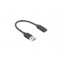Lanberg AD-UC-UA-03 USB cable USB 3.2 Gen 1 (3.1 Gen 1) 0.15 m USB type A USB Type-C Black Lanberg AD-UC-UA-03 USB cable USB 3.2 Gen 1 (3.1 Gen 1) 0.15 m USB type A USB Type-C Black