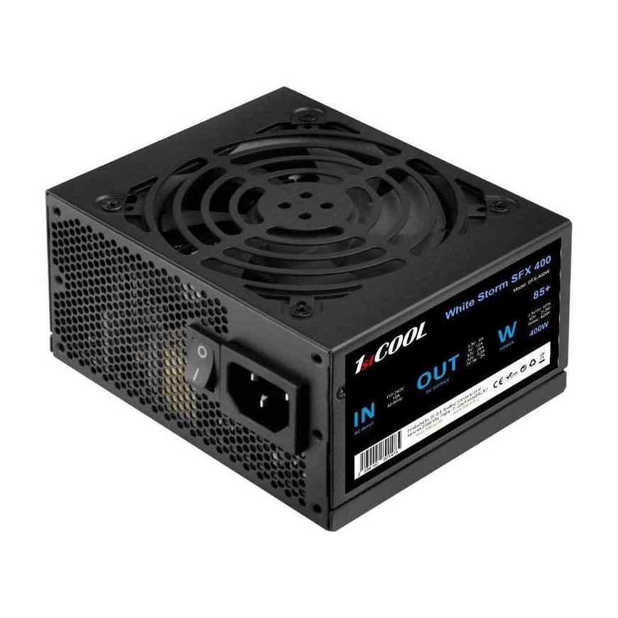 1St Cool 1stCOOL Allikas Baltas Storm SFX 400 85+, 400W, SFX, must