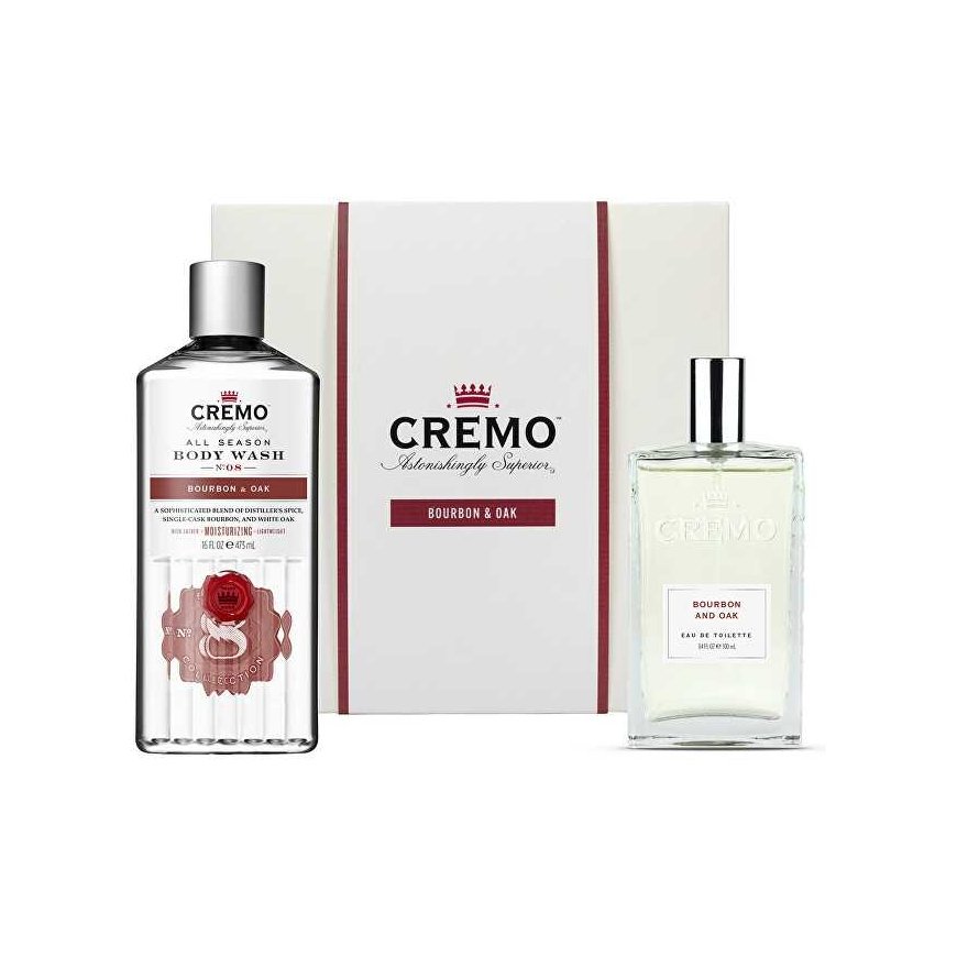 Cremo Bourbon & Oak komplekts - ķermeņa kopšanas dāvanu komplekts