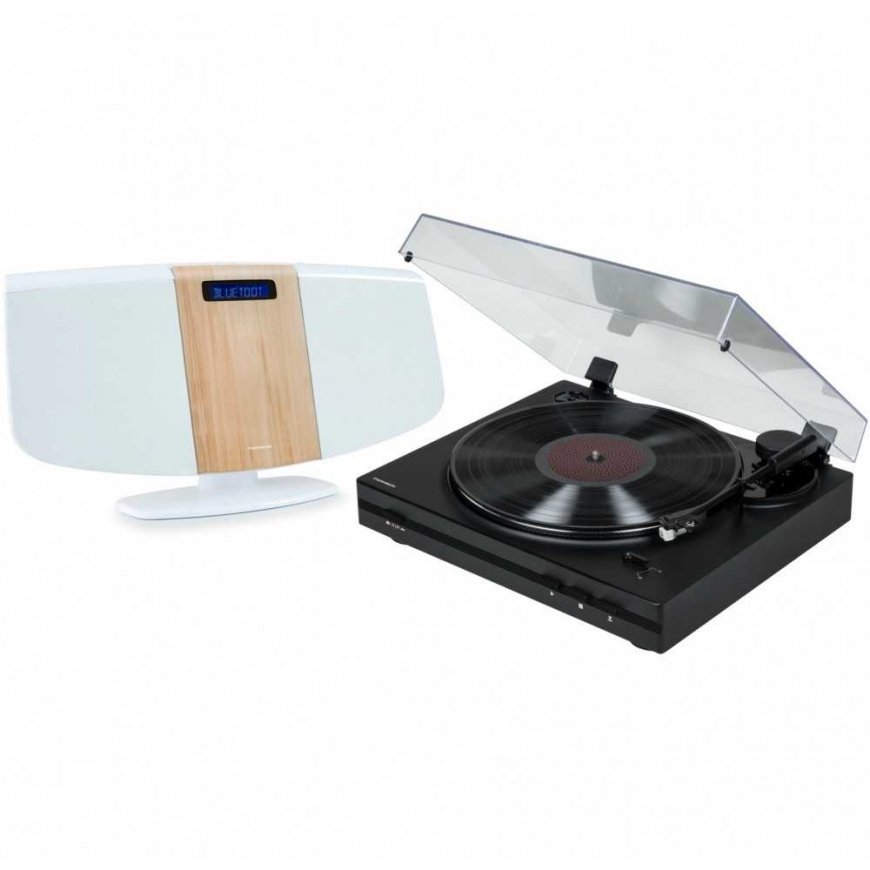 Rinkinys stereo / Digitālais mini mūzikas centrs ar gramofonu THOMSON TT350 & MIC401