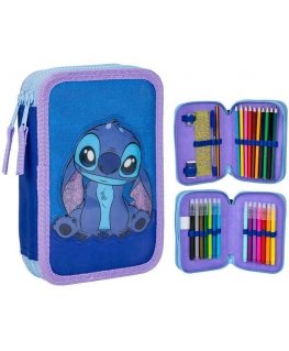 CERDÁ Disney Stitch double pencil case
