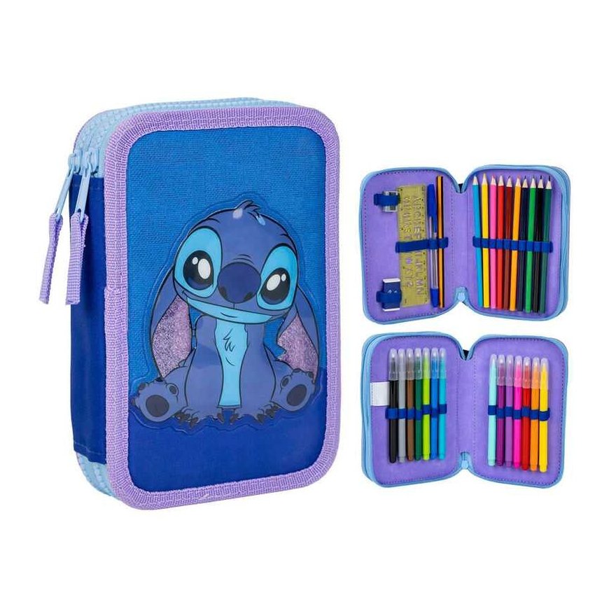 CERDÁ Disney Stitch double pencil case
