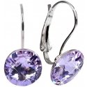 Levien Elegant Rivoli Violet earrings Levien Elegant Rivoli Violet earrings