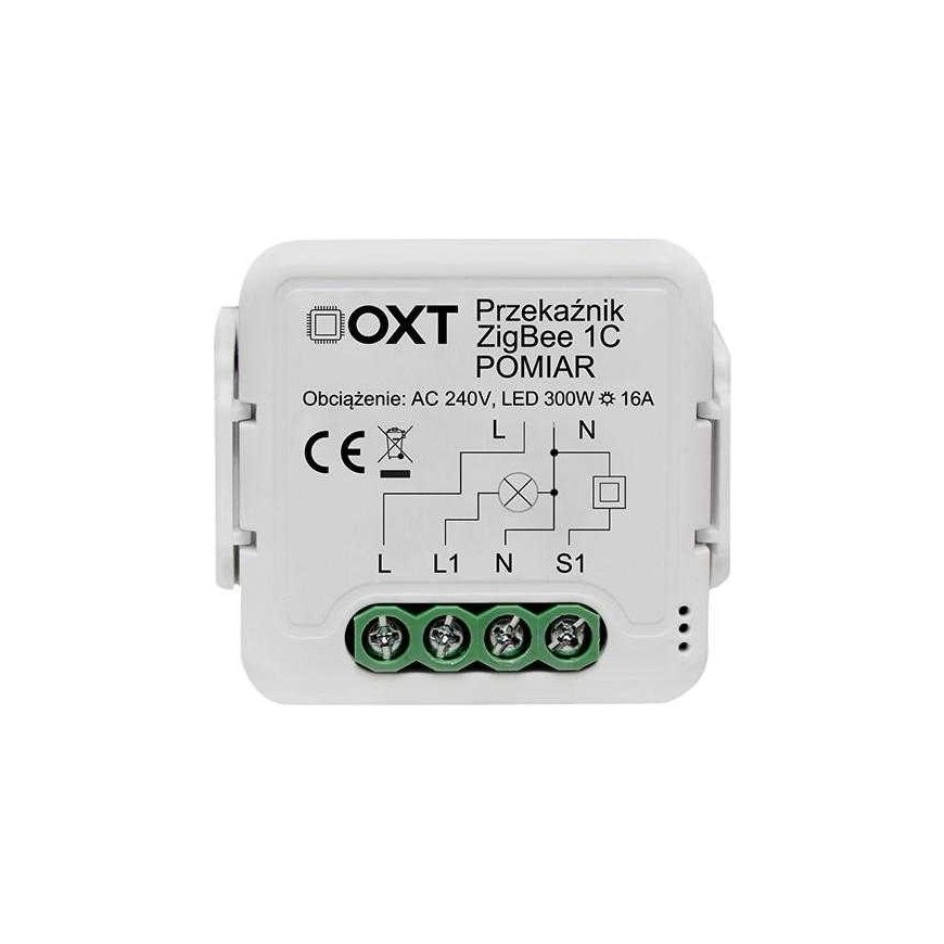 Modulis OXT relė 1 grandinės matavimui 16A ZigBee TUYA