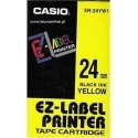 Casio originaalsete etiketiprinterite lint, Casio, XR-24YW1, must trükkimine/Kollane alus, mitte laminaat, 8m, 24mm - XR-24YW1 Casio originaalsete etiketiprinterite lint, Casio, XR-24YW1, must trükkimine/Kollane alus, mitte laminaat, 8m, 24mm - XR-24YW1