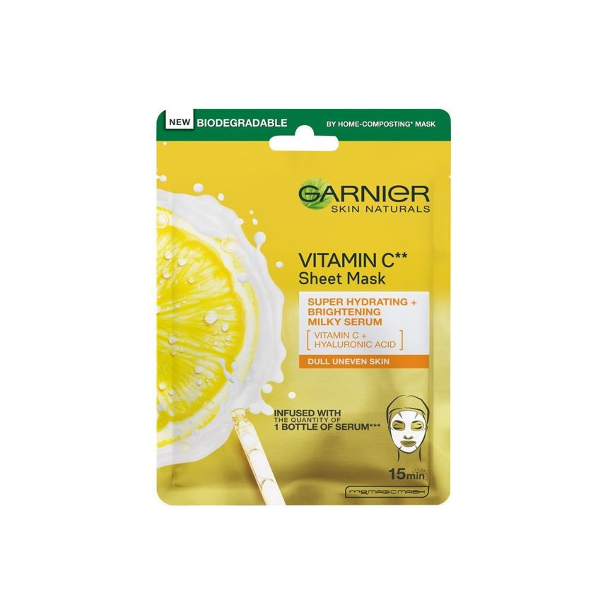 Skin Naturals C-vitamiini näomask - Niisutav tekstiilmask – 2