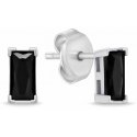 Brilio Silver Silver earrings with black cubic zirconia EA1176WBC