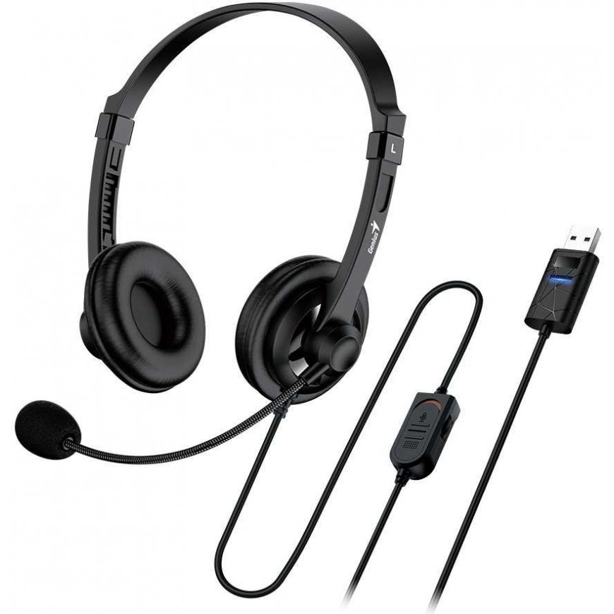 GENIUS headphones HS-230U/ USB/ black