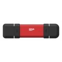 Silicon Power DS72 USB flash drive 500 GB USB Type-A / USB Type-C 3.2 Gen 2 (3.1 Gen 2) Red