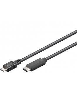 PremiumCord ku31cb06bk USB kabelis USB 3.2 Gen 1 (3.1 Gen 1) 0,6 m USB C Micro-USB B Juoda