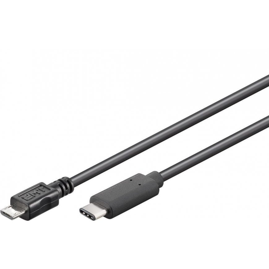 PremiumCord ku31cb06bk USB kabelis USB 3.2 Gen 1 (3.1 Gen 1) 0,6 m USB C Micro-USB B Melns