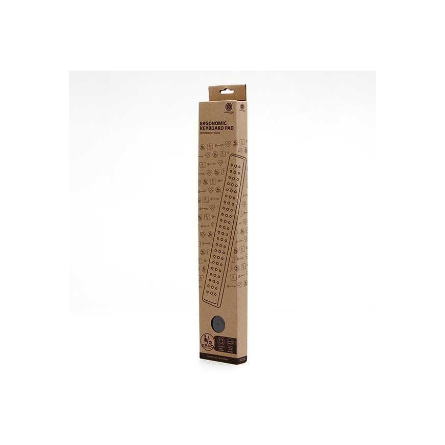 Powerton Ergoline Dark Edition -näppäimistöalusta, ergonominen, harmaa, vaahtomuovi, Powerton, 43x7 cm