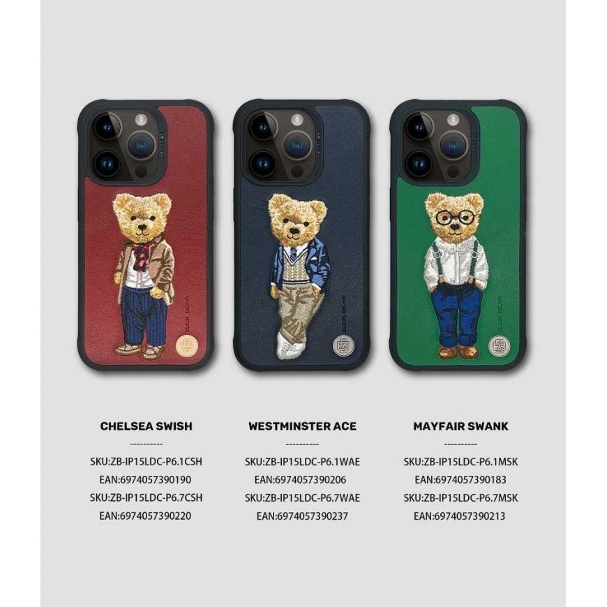 ZuckBear Case ZUCK BEAR LONDON CLASSIC, designed for IPHONE 16 chelsea swish