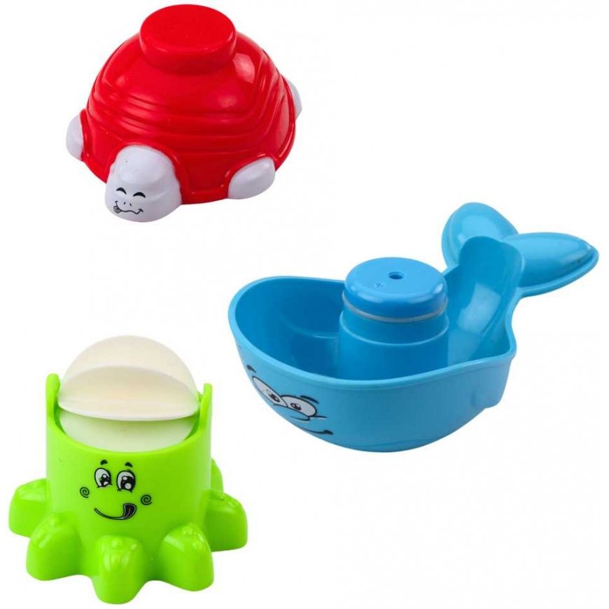 Интерактивный набор игрушек для ванной Lean Toys с фонтаном и животными для детей от 18 месяцев – 4