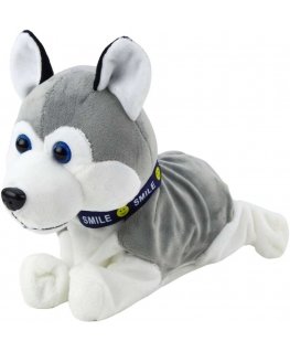 Lean Toys Interactive Plush Husky Dog with Sounds and Movement, 22x22x11 cm