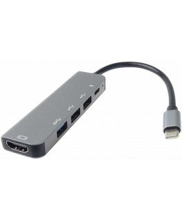 PremiumCord USB Adapter, PremiumCord USB-C Adapter with HDMI + USB3.0 + 2x USB2.0 + PD (power)