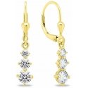 Brilio Silver Beautiful gold-plated earrings with zircons EA656Y Brilio Silver Beautiful gold-plated earrings with zircons EA656Y