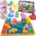WOOPIE kinetic sand 1.2kg XL ZOO table with molds WOOPIE kinetic sand 1.2kg XL ZOO table with molds