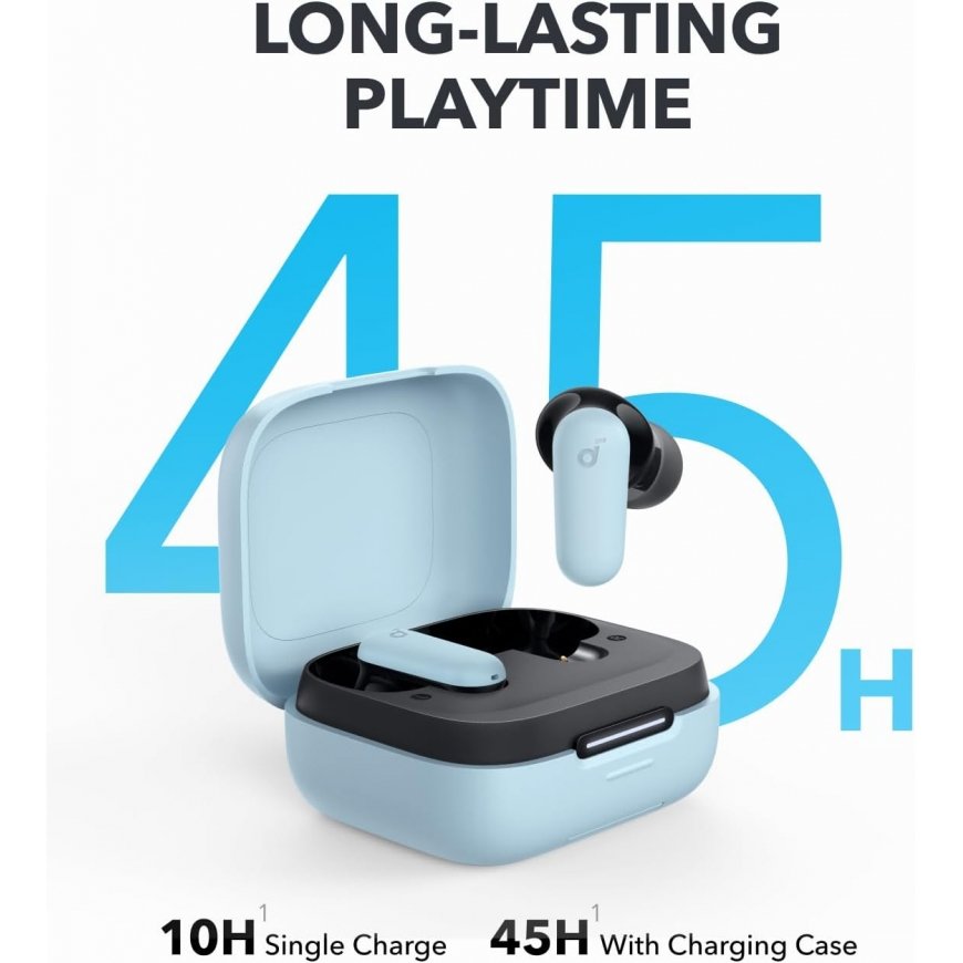 Anker P30i Headset Wireless In-ear Calls/Music USB Type-C Bluetooth Light Blue – 3
