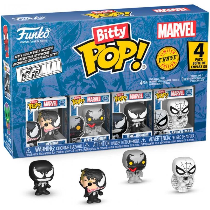 Funko Blister 4 figūrėlės Bitty POP Marvel Spider-Man Venom – 2