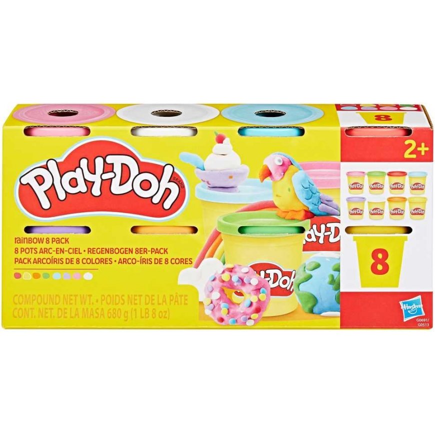 PLAY-DOH plastilino rinkinys, 8 vnt.