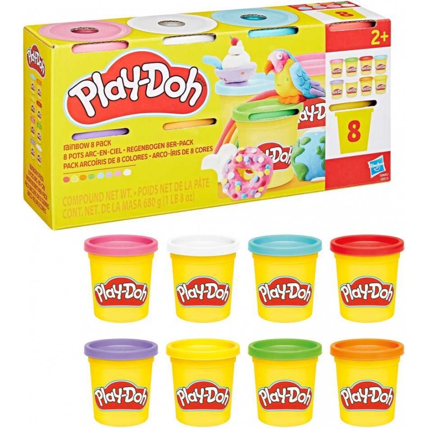 PLAY-DOH plastilino rinkinys, 8 vnt. – 2