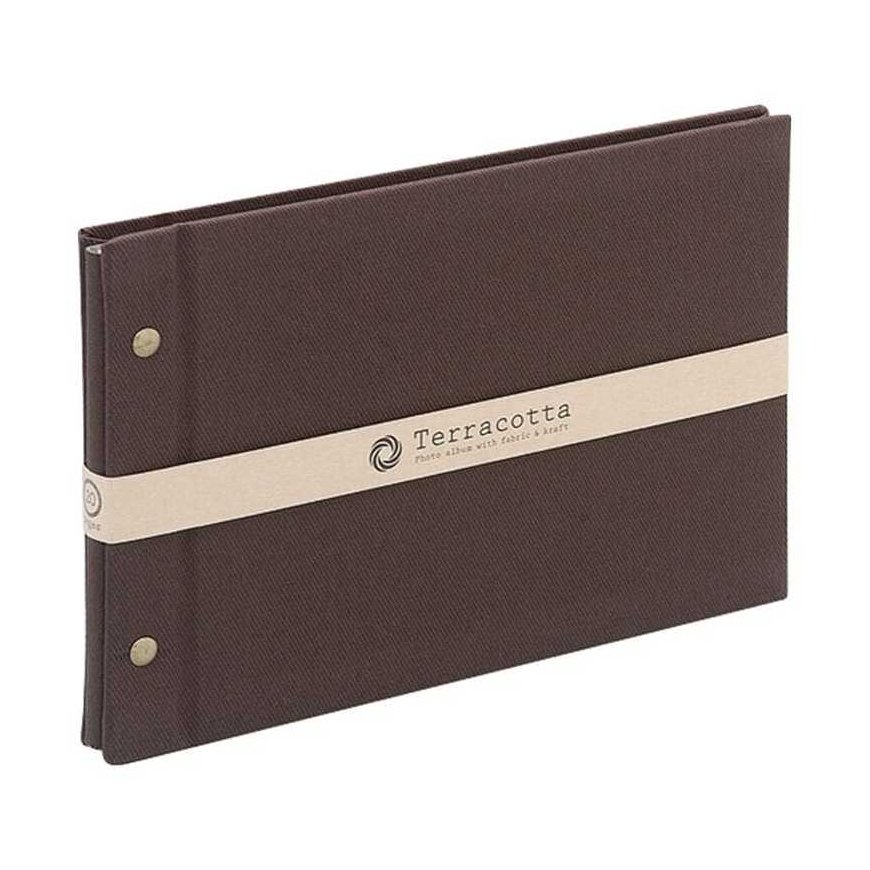 Photo album 'Terracotta', A5-black-horizontal TER-A5F-120-BR