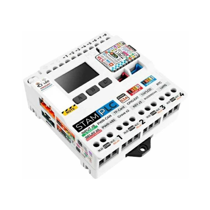 M5Stamp PLC – daiktų interneto loginis valdiklis su M5StampS3 moduliu – M5Stack K141