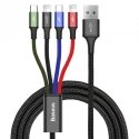 Baseus KB2L435A12BK mobile phone cable Black, Blue, Green, Red 1.2 m USB A 2 x Lightning + micro-USB Baseus KB2L435A12BK mobile phone cable Black, Blue, Green, Red 1.2 m USB A 2 x Lightning + micro-USB
