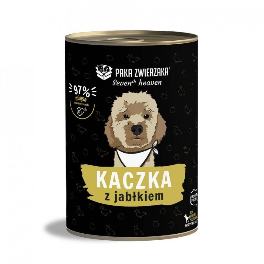 PAKA ZWIERZAKA Seitsme Paradiis Part õunaga - märg koeratoit - 400g