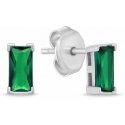 Brilio Silver Silver earrings with green cubic zirconia EA1176WG Brilio Silver Silver earrings with green cubic zirconia EA1176WG